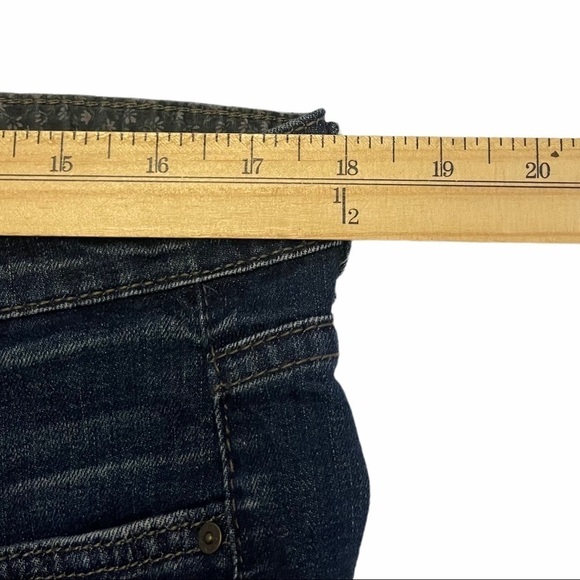 Vintage America Missy Dark Wash Mid Rise Boyfriend Distressed Ripped Jea… - Picture 7 of 12